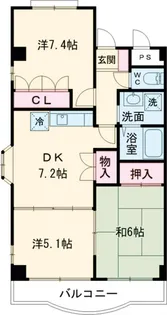 レジデンス山崎【04070号室】の間取り
