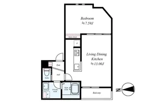 GRADUS所沢【3階】の間取り