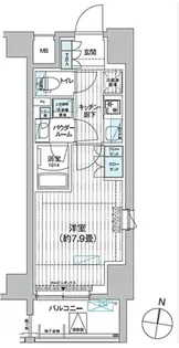 プレミアムフラットひばりヶ丘駅前【2階】の間取り
