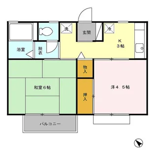 彦根ハイツ【2階】の間取り