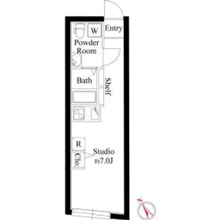 アクロスアベニュー南長崎【1階】の間取り
