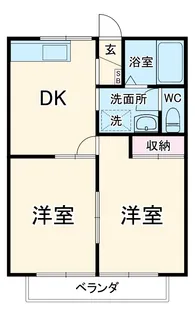 メルベーユⅠ【1階】の間取り