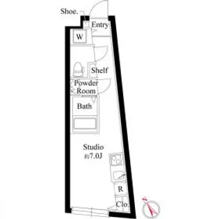 アクロスアベニュー南長崎【1階】の間取り