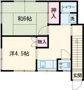 ハイツCHIDA【202号室】の間取り