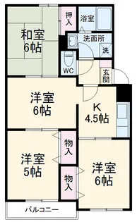 グリーンヒル桜ヶ丘 A【1階】の間取り
