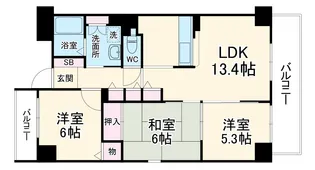古西町446【2階】の間取り