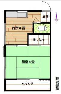 外松荘【203号室】の間取り