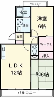 ハイツ・サンピーチ C【3階】の間取り