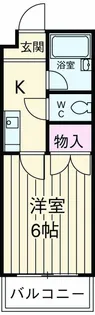 カーサ橋本【205号室】の間取り