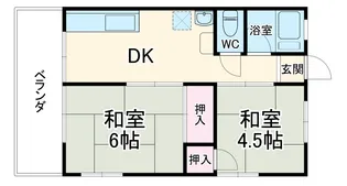 中原ハイツ【201号室】の間取り