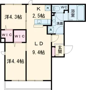 Rily blancheur【101号室】の間取り