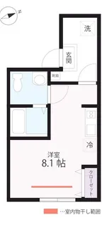 QUIET CRAB HOUSE mix山手Ⅱ(仮)【202号室】の間取り