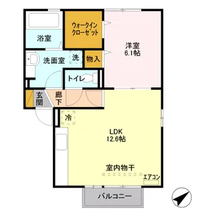 グランシャリオ【2階】の間取り