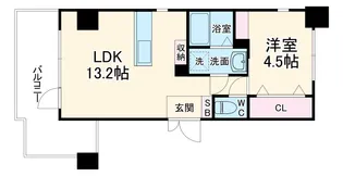 大和八事CUBE【5F号室】の間取り