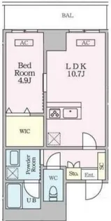 シャントロワ曙橋【5階】の間取り