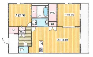 仮)リバブル富士見台【101号室】の間取り