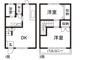 かごはらハイツ【1階】の間取り