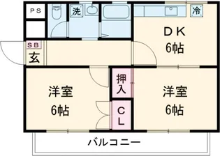 松本マンション【03020号室】の間取り