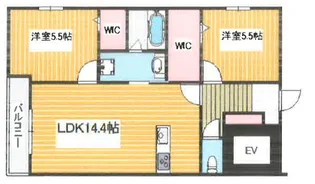 仮)リバブル富士見台【107号室】の間取り