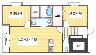 仮)リバブル富士見台【407号室】の間取り