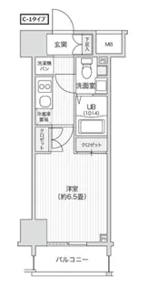 レジディア笹塚Ⅱ【10階】の間取り