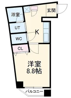 アールズコート新瑞橋駅前【3階】の間取り