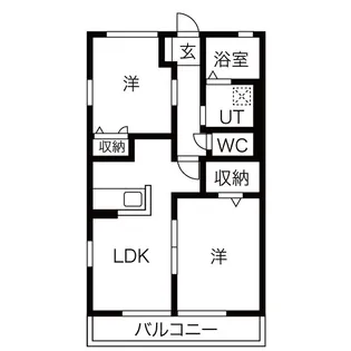 シャン・ド・フルールII【2階】の間取り