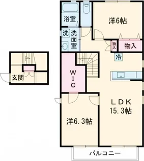 フォレストメゾン成城【B2号室】の間取り