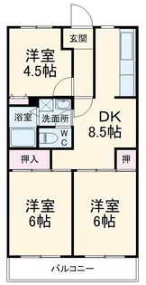 グランシャリオ・ヨシハラ【2階】の間取り
