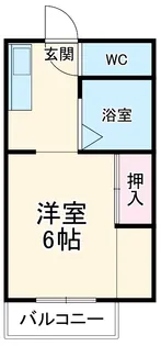 第二サンハイツ【2階】の間取り