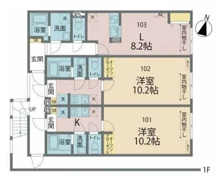 カインドネス町田Ⅳ【3階】の間取り