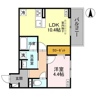 D-Gran 飯田町【2階】の間取り