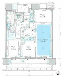シティタワー綾瀬【12階】の間取り