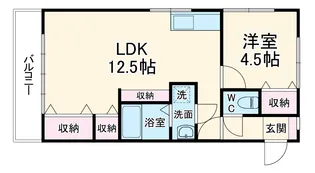 プチハウス石原【1階】の間取り
