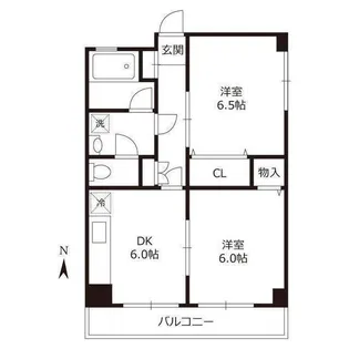 綾瀬リージェントマンション【1階】の間取り