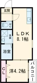 KS NORTH PLASE【203号室】の間取り