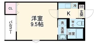 グレアス勝田台【2階】の間取り