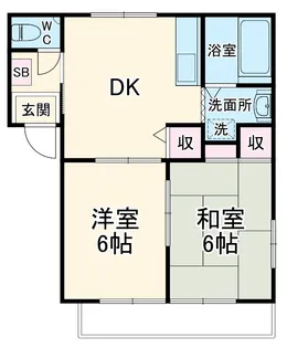 サニーコート【201号室】の間取り