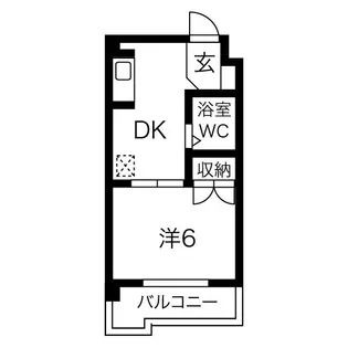 尾頭橋ハイツ【402号室】の間取り