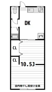 コーポミヤシタ【2階】の間取り