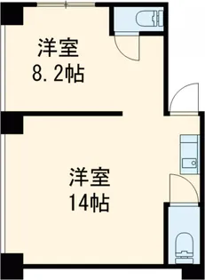 ホークパレス南雪谷【101号室】の間取り