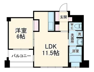 リーガル京都烏丸通り【7階】の間取り