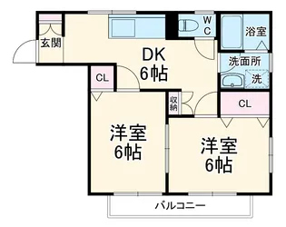 デューステージ星久喜【2階】の間取り