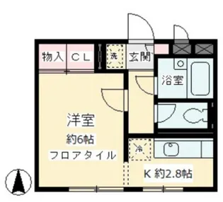 オーク・イースト【1階】の間取り
