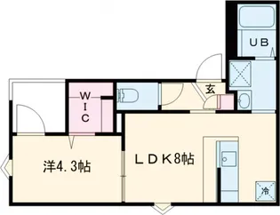 つばめハウス徳丸【1階】の間取り