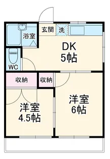 矢崎ハイツ【2階】の間取り