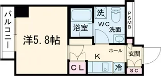 ラフィスタ池袋【702号室】の間取り