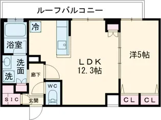 アイルプレミアム東京上石神井【504号室】の間取り