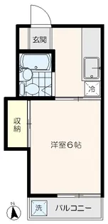 ウィンコーポ千歳船橋【202号室】の間取り