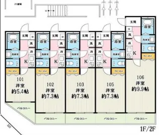 リーラ東川口【203号室】の間取り